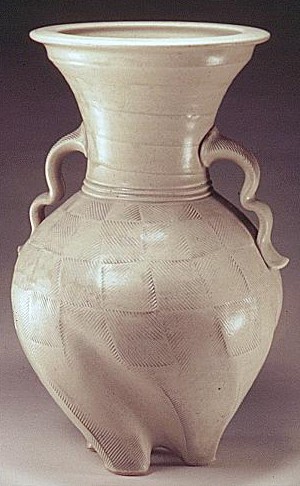 Footed Stoneware Urn